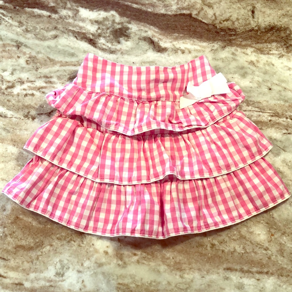 2/$10 🧡 24 month Pink Plaid Skirt